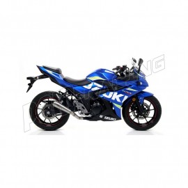 Silencieux Pro-Race nichrom embout inox homologué ARROW GSX250R 2017-2020