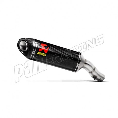 Silencieux AKRAPOVIC carbone NON homologué ZX-6R 2009-2016, ZX-6R 636 2013-2016, 2019-2020, 2024-2026