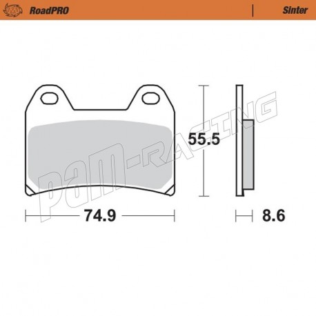 Plaquettes de frein avant Sinter Route MOTO MASTER 