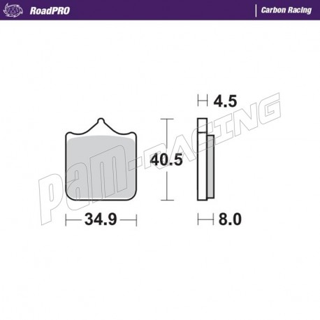 Plaquettes de frein avant RoadPRO Carbone Racing S1000RR 2009-2018