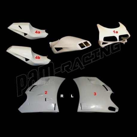 Carénage poly complet 4 parties route fibre de verre  748, 916, 996 SRT FAIRINGS