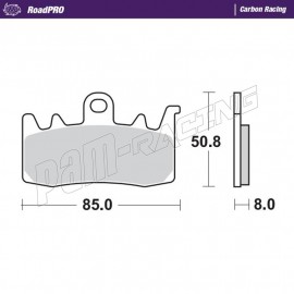 Plaquettes de frein avant RoadPRO Carbone Racing Moto-Master S1000XR, BMW, APRILIA, DUCATI,...