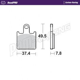 Plaquettes de frein avant RoadPRO Carbone racing Moto-Master KAWASAKI