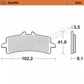 Plaquettes de frein avant Sinter Route MOTO MASTER 