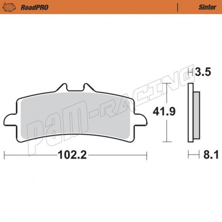 Plaquettes de frein avant Sinter Route MOTO MASTER 