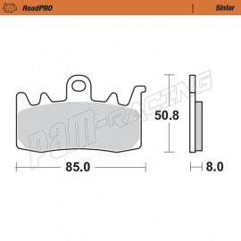 Plaquettes de frein avant Sinter Route MOTO MASTER S1000XR, BMW, APRILIA, DUCATI,...