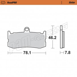 Plaquettes de frein avant Sinter Route MOTO MASTER 675 Daytona 2009-2016