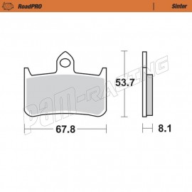 Plaquettes de frein avant Sinter Route MOTO MASTER HONDA