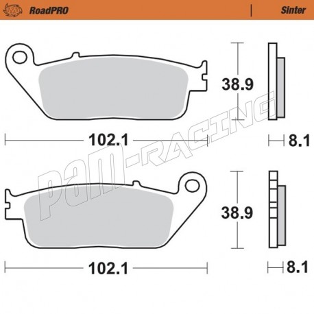 Plaquettes de frein avant Sinter Route MOTO MASTER 