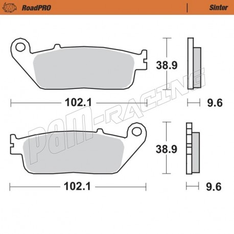 Plaquettes de frein avant Sinter Route MOTO MASTER HONDA, TRIUMPH