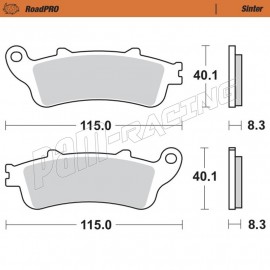 Plaquettes de frein avant Sinter Route MOTO MASTER HONDA/KAWASAKI