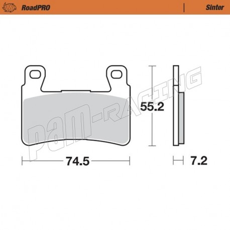 Plaquettes de frein avant Sinter Route MOTO MASTER HONDA, HYOSUNG