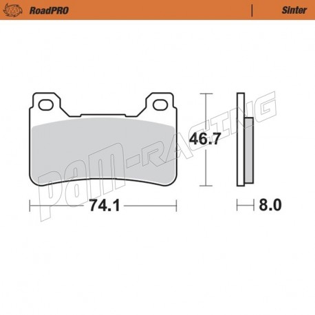 Plaquettes de frein avant Sinter Route MOTO MASTER HONDA