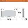 Plaquettes de frein avant Sinter Route MOTO MASTER CBR1000 RR/RA Fireblade 2017-2019