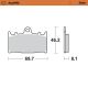 Plaquettes de frein avant Sinter Route MOTO MASTER KAWASAKI, SUZUKI 