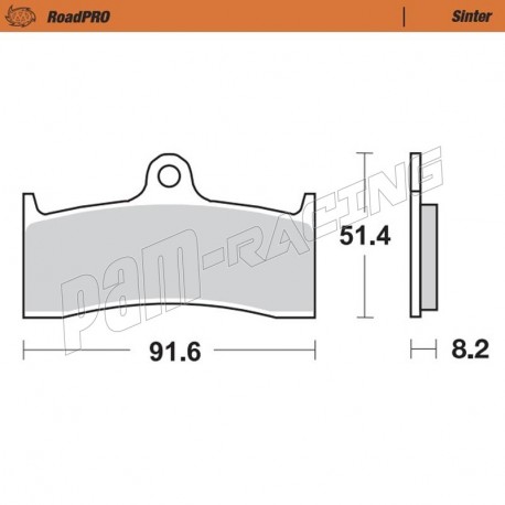 Plaquettes de frein avant Sinter Route MOTO MASTER BUELL, CB1300 SF, ZX-7RR, ZX9R, MV AGUSTA