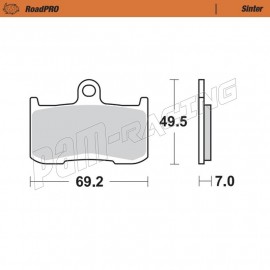 Plaquettes de frein avant Sinter Route MOTO MASTER KAWASAKI, TRIUMPH, SUZUKI