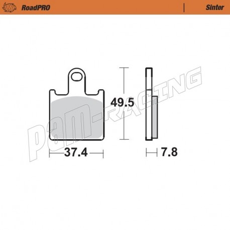 Plaquettes de frein avant Sinter Route MOTO MASTER KAWASAKI