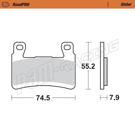 Plaquettes de frein avant Sinter Route MOTO MASTER ZX6R 636 2013-2020