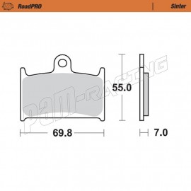 Plaquettes de frein avant Sinter Route MOTO MASTER GSF1200 Bandit 1997-2000, RF900R