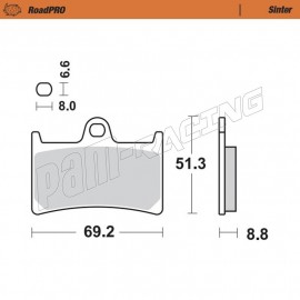 Plaquettes de frein avant Sinter Route MOTO MASTER YAMAHA