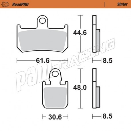 Plaquettes de frein avant Sinter Route MOTO MASTER R1, MT-01, V-Max