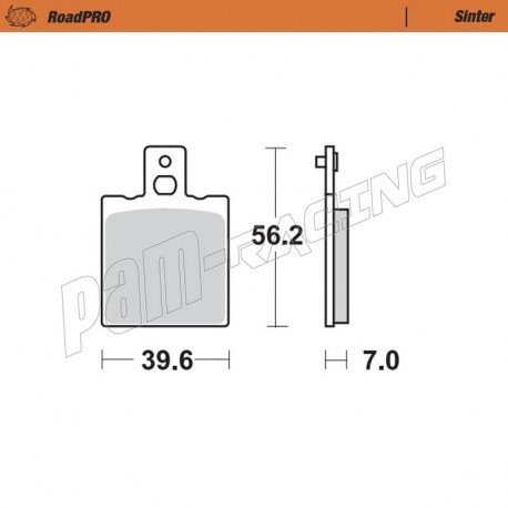 Plaquettes de frein arrière RoadPRO Sinter route Moto-Master 