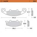 Plaquettes de frein arrière RoadPRO Sinter route Moto-Master KAWASAKI, SUZUKI