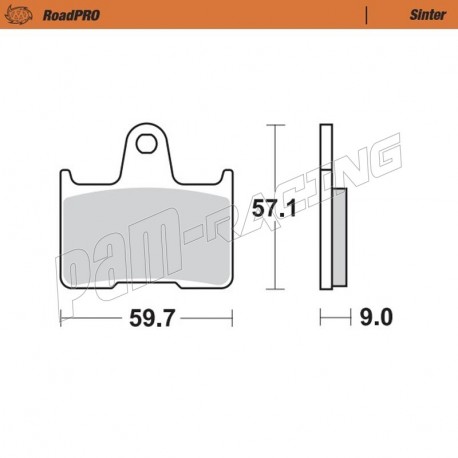 Plaquettes de frein arrière RoadPRO Sinter route Moto-Master SUZUKI