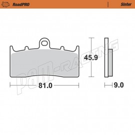 Plaquettes de frein avant RoadPRO Sinter route Moto-Master BMW