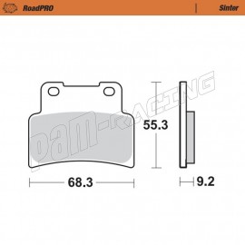 Plaquettes de frein avant RoadPRO Sinter route Moto-Master APRILIA, YAMAHA