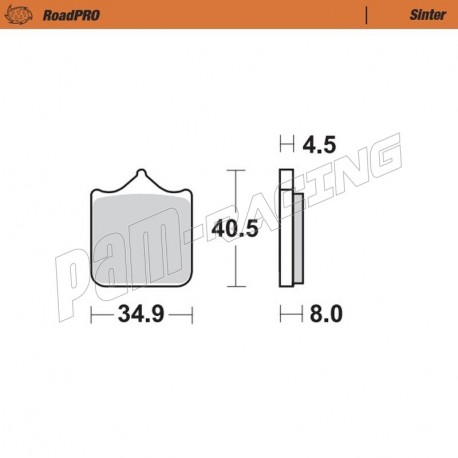 Plaquettes de frein avant RoadPRO Sinter route Moto-Master S1000 R/RR 2008-2018