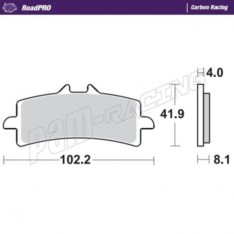 Plaquettes de frein avant RoadPRO Carbone Racing Moto-Master 