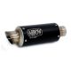 Silencieux GP2 nichrom noir  pour collecteur d'origine ARROW TUONO V4 1100 2017-2020