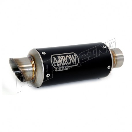 Silencieux GP2 nichrom noir  pour collecteur d'origine ARROW TUONO V4 1100 2017-2020