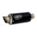 Silencieux GP2 nichrom noir  pour collecteur d'origine ARROW TUONO V4 1100 2017-2020