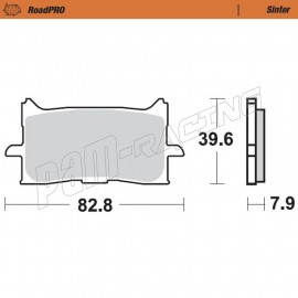 Plaquettes de frein avant RoadPRO Sinter route Moto-Master HONDA