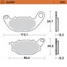Plaquettes de frein avant RoadPRO Sinter route Moto-Master YAMAHA
