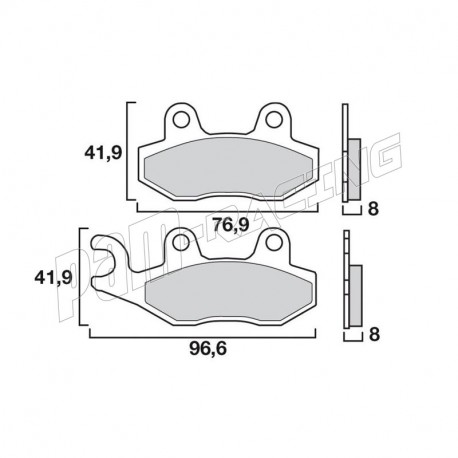 Plaquettes de frein avant ou arrière route BREMBO 07SU12SD