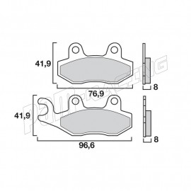 Plaquettes de frein avant ou arrière route BREMBO 07SU12SP