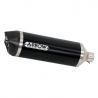 Silencieux Race-Tech homologué aluminium noir embout carbone ARROW SV650 2016-2020