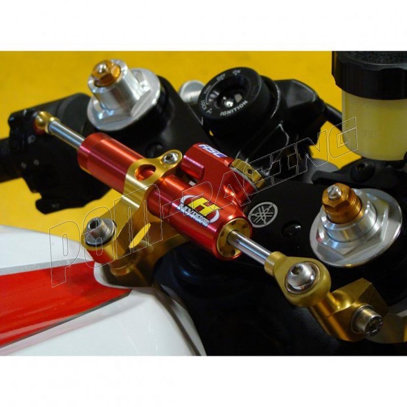 Amortisseur De Direction Moto Universel 330mm - Aluminium - Réglable Pour Stabilité Et Sécurité