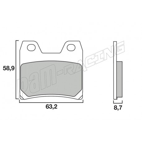 Plaquettes de frein arrière Brembo FZS1000 Fazer 2001-2005, XJR1300 2002-2016