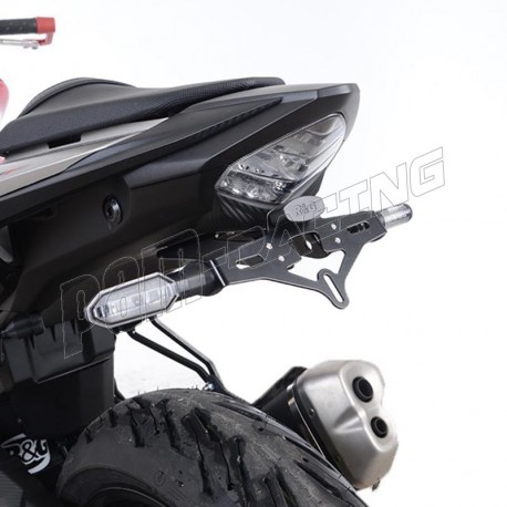 Support Plaque Immatriculation Moto Rg Racing Support De Plaque R&g Racing  - Noir Honda Crf300l/rally - Livraison Offerte 