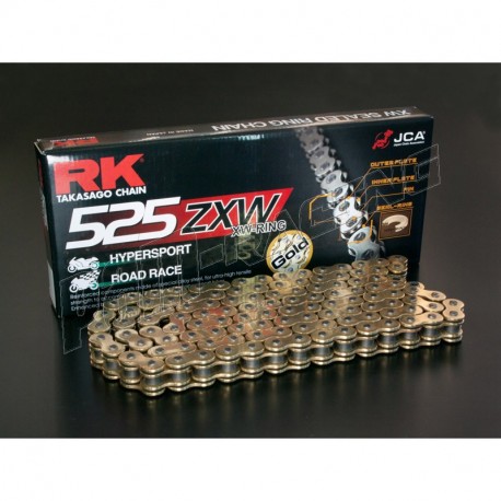 Chaine RK 525ZXW XW'Ring Ultra renforcée or