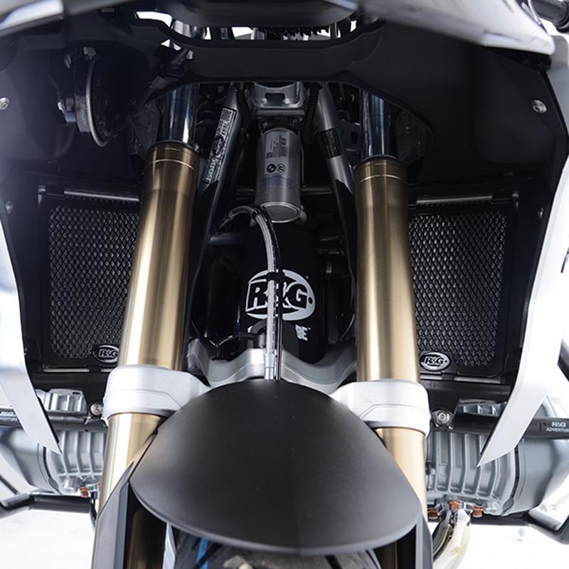 Grille De Protection Radiateur Moto Aluminium - Compatible 500AC 525AC 525R 525DS 2019-2023, Noir/Argent