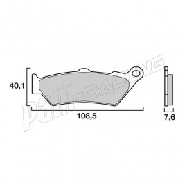 Plaquettes de frein avant ou arrière Brembo qualité d'origine