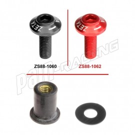 Vis de bulle aluminium M5 x 15 mm ZETA Racing 4, 6 ou 8 pièces