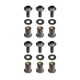 Vis de bulle aluminium M5x15 mm ZETA Racing 4, 6 ou 8 pièces