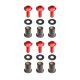 Vis de bulle aluminium M5 x 15 mm ZETA Racing 4, 6 ou 8 pièces